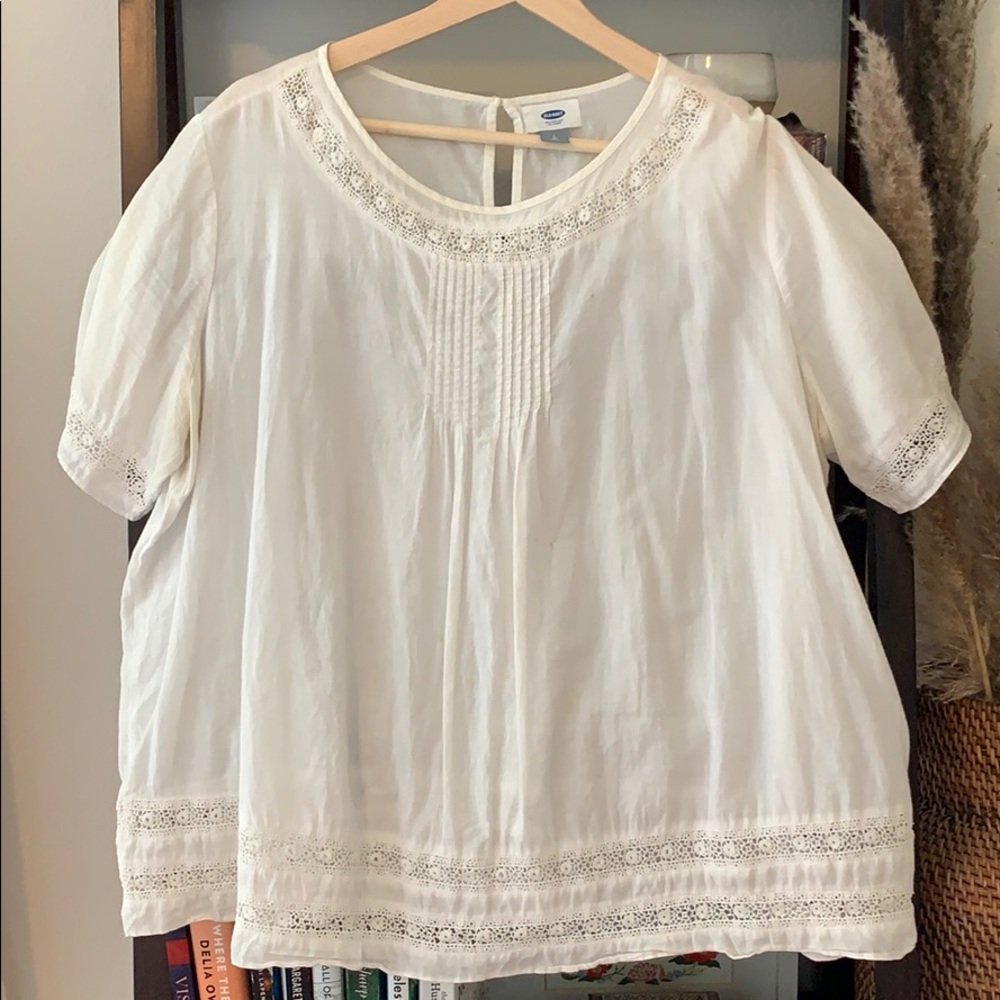 White lace blouse